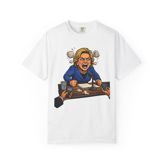 Crooked Hillary Losing Her Mind... and Deposition - Political Parody T-Shirt