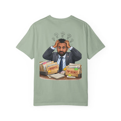 Lost And Confused Patel - Political Parody T-Shirt (Back)