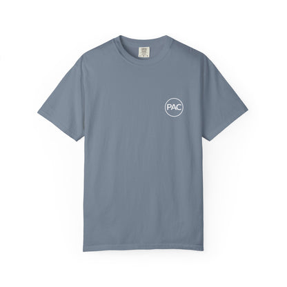 Pam Bondi - Out Of Here Political Parody T-Shirt (Back)