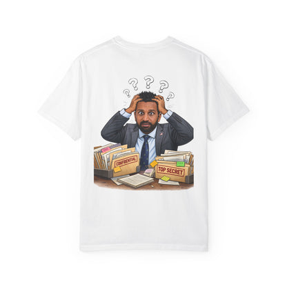 Lost And Confused Patel - Political Parody T-Shirt (Back)