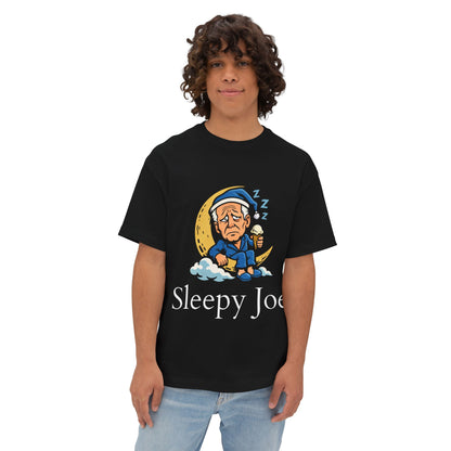 Oversized - Sleepy Joe Cartoon T-Shirt — Funny Sleepy Moon Graphic Tee